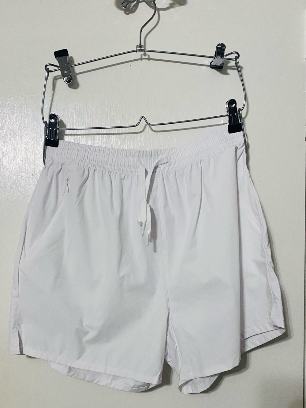 Women’s Elastic-Waist Shorts - Navy, White, Olive - Picture 8 of 9